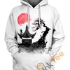 The Mad And Sinister Red Uchiha Madara In All Over Print Hoodie 3D