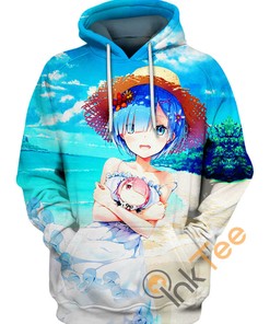 The Maid Rem In Custom All Over Print Hoodie 3D