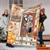 The Nightmare Before Christmas Blanket - Personalized Jack Skellington Fall Pumpkin