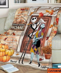 The Nightmare Before Christmas Blanket - Personalized Jack Skellington Fall Pumpkin