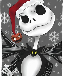 The Nightmare Before Christmas Fleece Blanket - Ultra-Soft Micro Fleece Blanket for Halloween