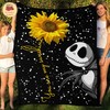 The Nightmare Before Christmas Sunflower Blanket - Jack Skellington Fleece Bedding
