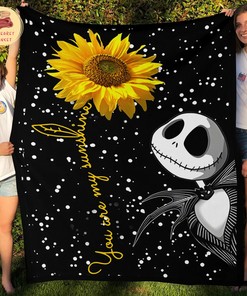 The Nightmare Before Christmas Sunflower Blanket - Jack Skellington Fleece Bedding