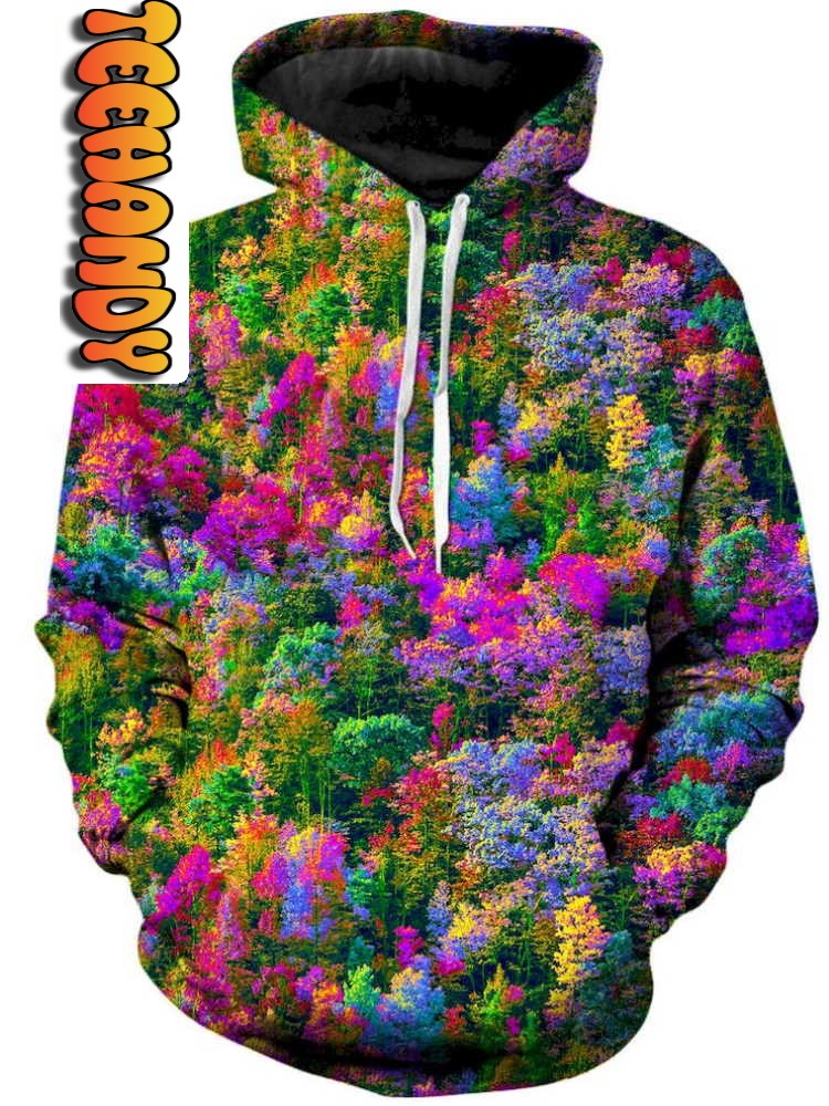 The Psychedelic Forest Unisex All Over Print 3D Hoodie