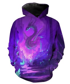 The Purple Dragon'S Fantasy World Hoodie All Over Print 3D