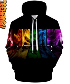 The Rainbow Fusion Galaxy Pullover In Space All Over Print Hoodie 3D