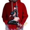 The Shattered Red Glass All Over Print Hoodie 3D
