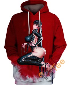 The Shattered Red Glass All Over Print Hoodie 3D
