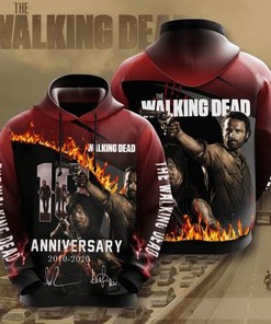 The Walking Dead Anniversary Hoodie - 3D All Over Print Custom