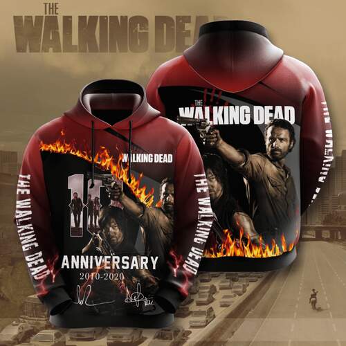 The Walking Dead Anniversary Hoodie - 3D All Over Print Custom