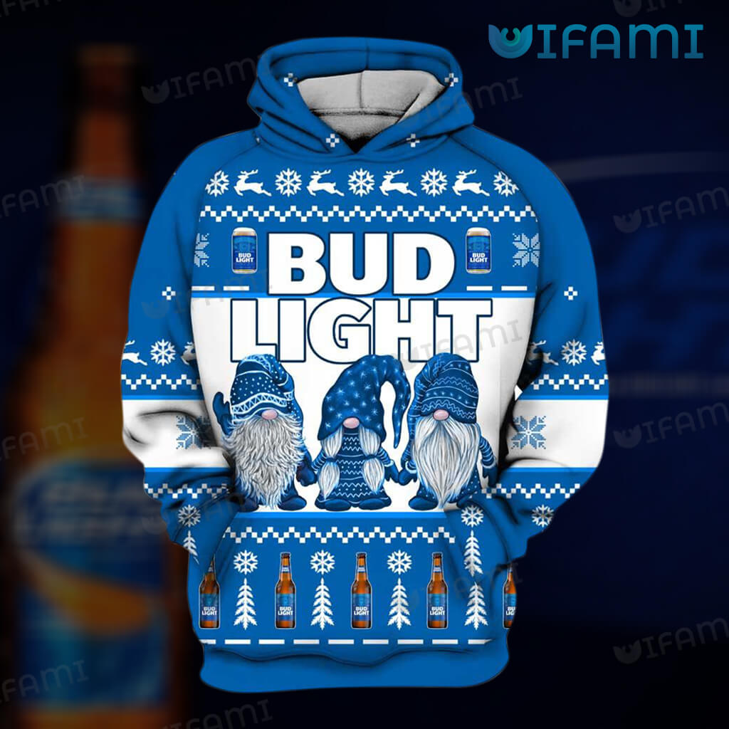 Three Nordic Gnomes Bud Light 3D Hoodie - 3D Graphic Hoodies