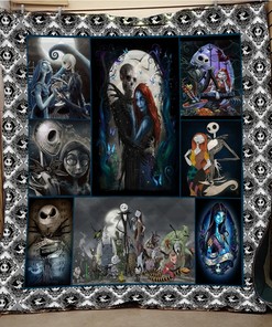 Tim Burton Nightmare Before Christmas Blanket - Soft Warm Quilt Bedding Throw