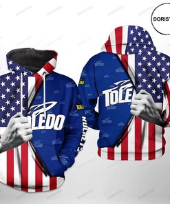 Toledo Rockets Ncaa Us Flag Limited Edition 3D Hoodie - Custom All Over Print Hoodie