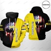 Toledo Rockets Ncaa Us Flag Skull Awesome 3D Hoodie - Men'S All Over Print 3D Hoodie