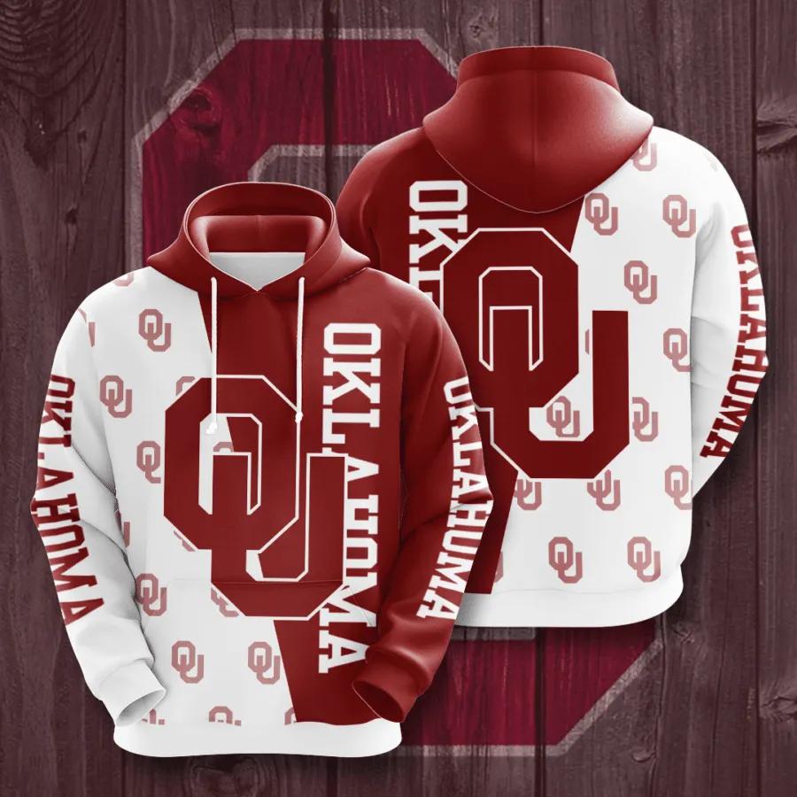 Tom And Jerry Play Football Custom All Over Print Oklahoma Sooners 3D Hoodie