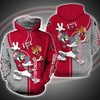 Tom And Jerry Wearing Clothes Georgia Bulldogs 3D Hoodie - Unique Fan Gift