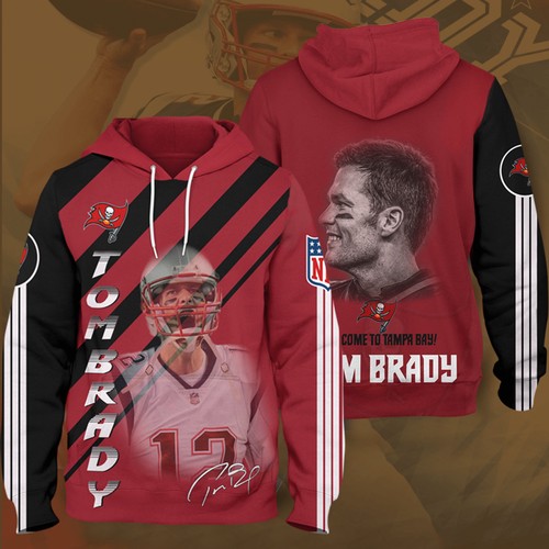 Tom Brady Jersey Hoodie - 3D All Over Print