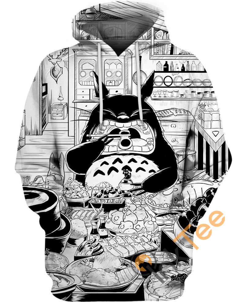 Totoro Takes The Cake In This Big Meal 3D Hoodie