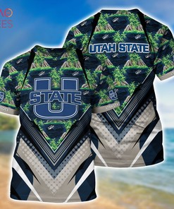 [Trending] Utah State Aggies Sports Hawaiian  And Shorts With All Over Print Design For Fans
