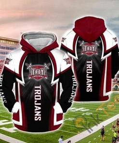 Troy Trojans Hoodie 3D All Over Print Zip Hoodie Gifts For Ncaa Fans - All Over Print Zip Up Hoodie Men 