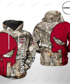 Troy Trojans Ncaa Camo Veteran Hunting Limited Edition 3D Hoodie - 3D Printed Hoodies