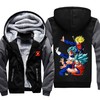 Trunks, Goku, And Vegeta Dragon Ball Super All Over Print Hoodie 3D