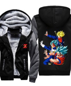 Trunks, Goku, And Vegeta Dragon Ball Super All Over Print Hoodie 3D