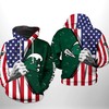 Tulane Green Wave Ncaa Us Flag 3D Printed Hoodie/Zipper Hoodie - Men'S All Over Print 3D Hoodie