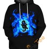 Turtle Power - Blastoise And Squirtle 3D Hoodie 