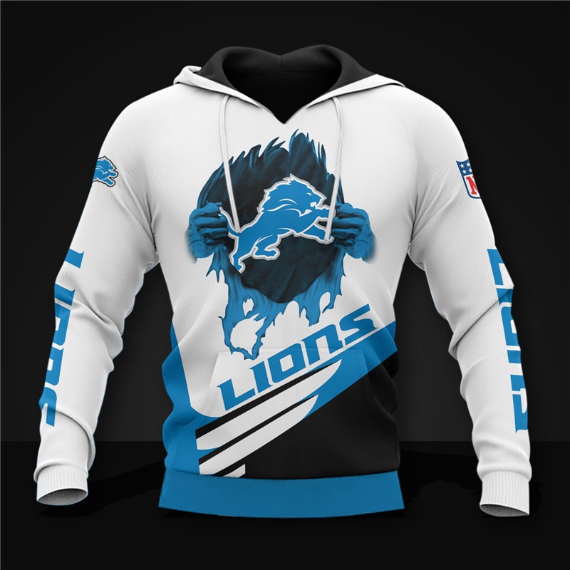 Unique Detroit Lions 3D Graphic Hoodie - Perfect Gift For Fans