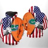 Unique Florida Gators Gift - My Heart American Flag Florida Gators 3D Hoodie