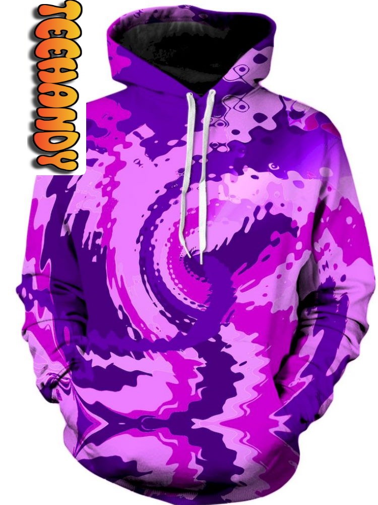 Unleash The Purple Haze In All Over Print 3D Hoodie