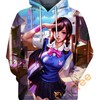 Unleash Your Inner Gamer With D.Va School Uniform Hoodie In 3D - Available Now! 