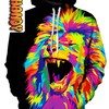Unleash Your Inner Lion With Psychedelic Lion Unisex All Over Print 3D Hoodie