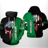Usa Sport All Over Print Hoodie 3D North Texas Mean Green 