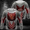 Usc Trojans Armor Football Vintage All Over Print 3D Hoodie For Christmas Gifts