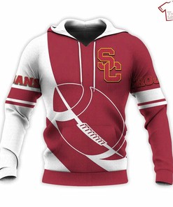 Usc Trojans Cardinal And White 3D All Over Print Hoodie - Perfect For The True Fan