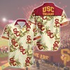 Usc Trojans Floral Hawaiian  And Shorts With All Over Print Design