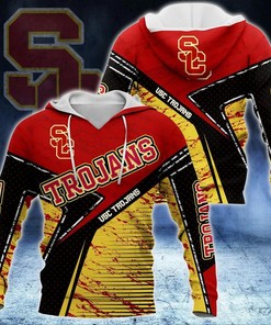 Usc Trojans Logo Football Vintage All Over Print 3D Hoodie Great For Gift
