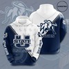 Utah State Aggies Awesome 3D Hoodie For Fans With All Over Print Design