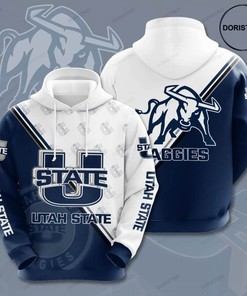 Utah State Aggies Awesome 3D Hoodie For Fans With All Over Print Design