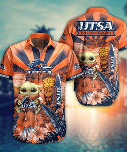 Utsa Roadrunners Baby Yoda All Over Print 3D Hawaiian For Men And Women