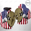 Vanderbilt Commodores Limited Edition All Over Print 3D Hoodie With Us Flag