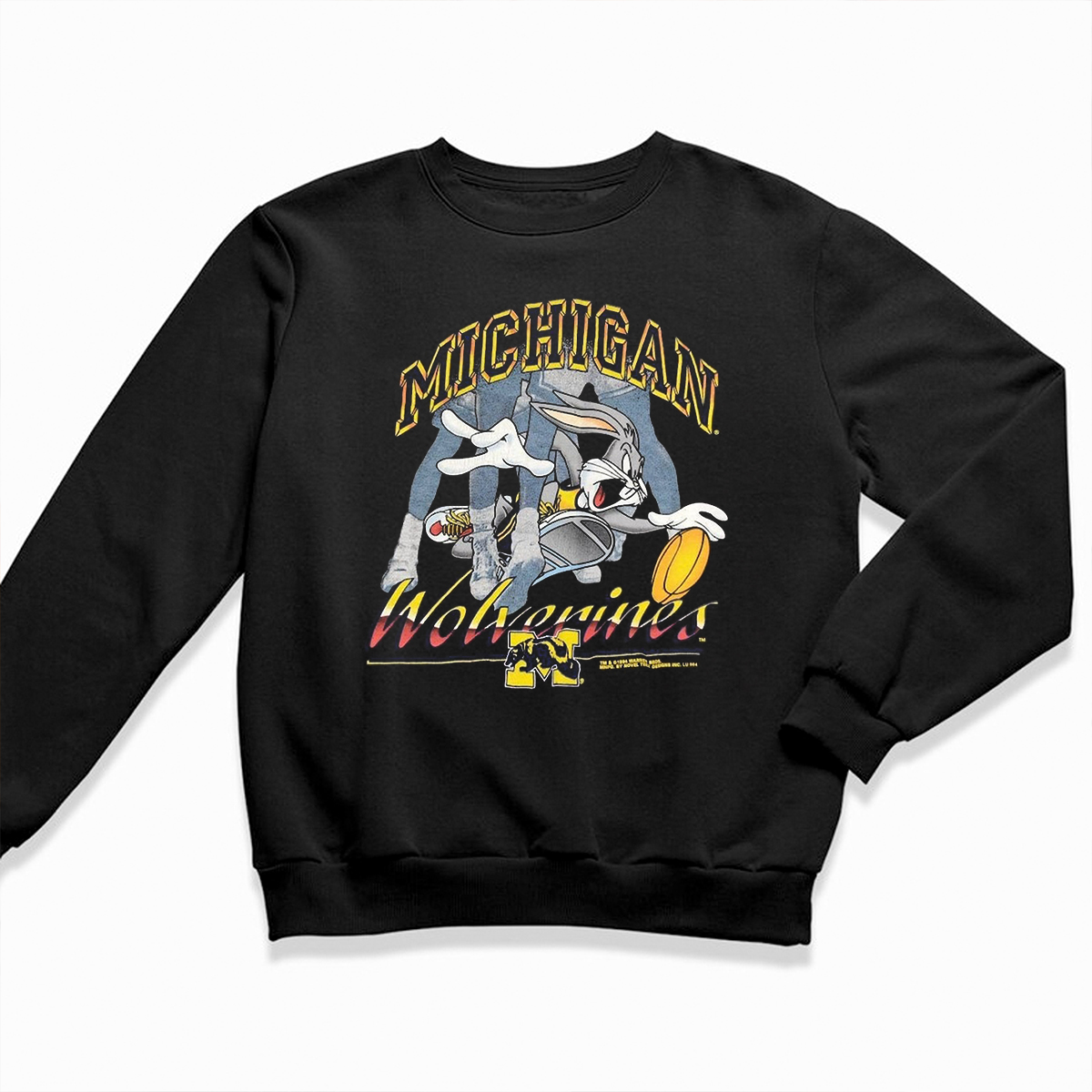 Vintage 1994 Michigan Wolverines Basketball Looney Tunes Shirt - Retro NCAA Tee