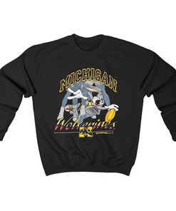 Vintage 1994 Michigan Wolverines Basketball Looney Tunes Shirt - Retro NCAA Tee
