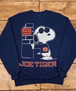 Vintage 70's Auburn University Joe Cool Joe Tiger Single Stitch T-Shirt - Tigers Football Fan Gift