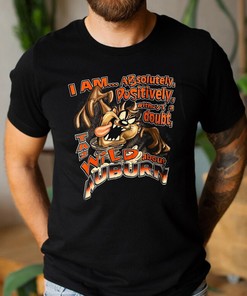 Vintage 90's Looney Tunes Taz Auburn University College T-Shirt - Tigers Hoodie Sweatshirt Fan Gift