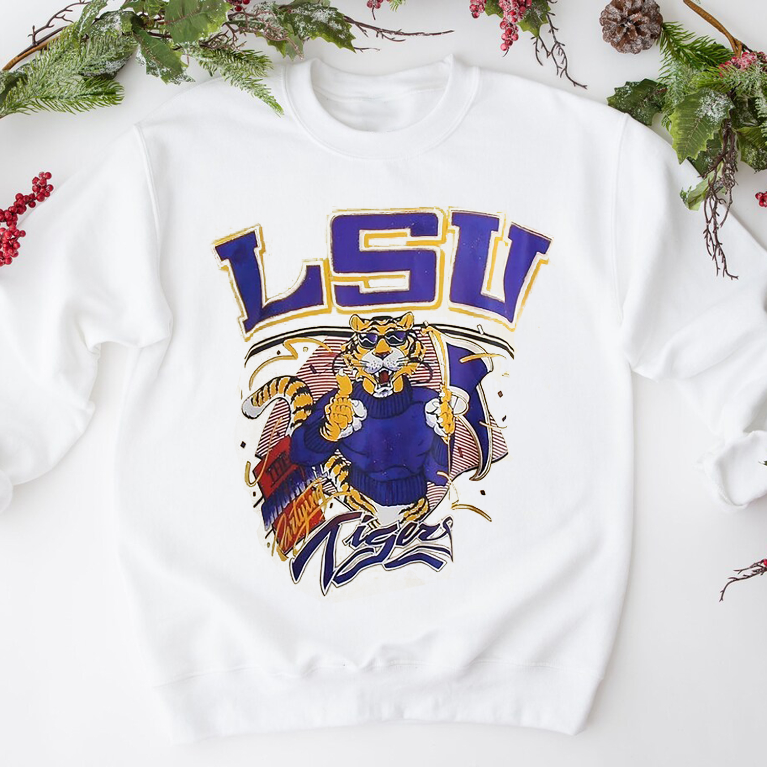 Vintage 90s LSU Tigers Sweatshirt for LSU Fans - LSU Shirts
