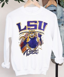 Vintage 90s LSU Tigers Sweatshirt for LSU Fans - LSU Shirts