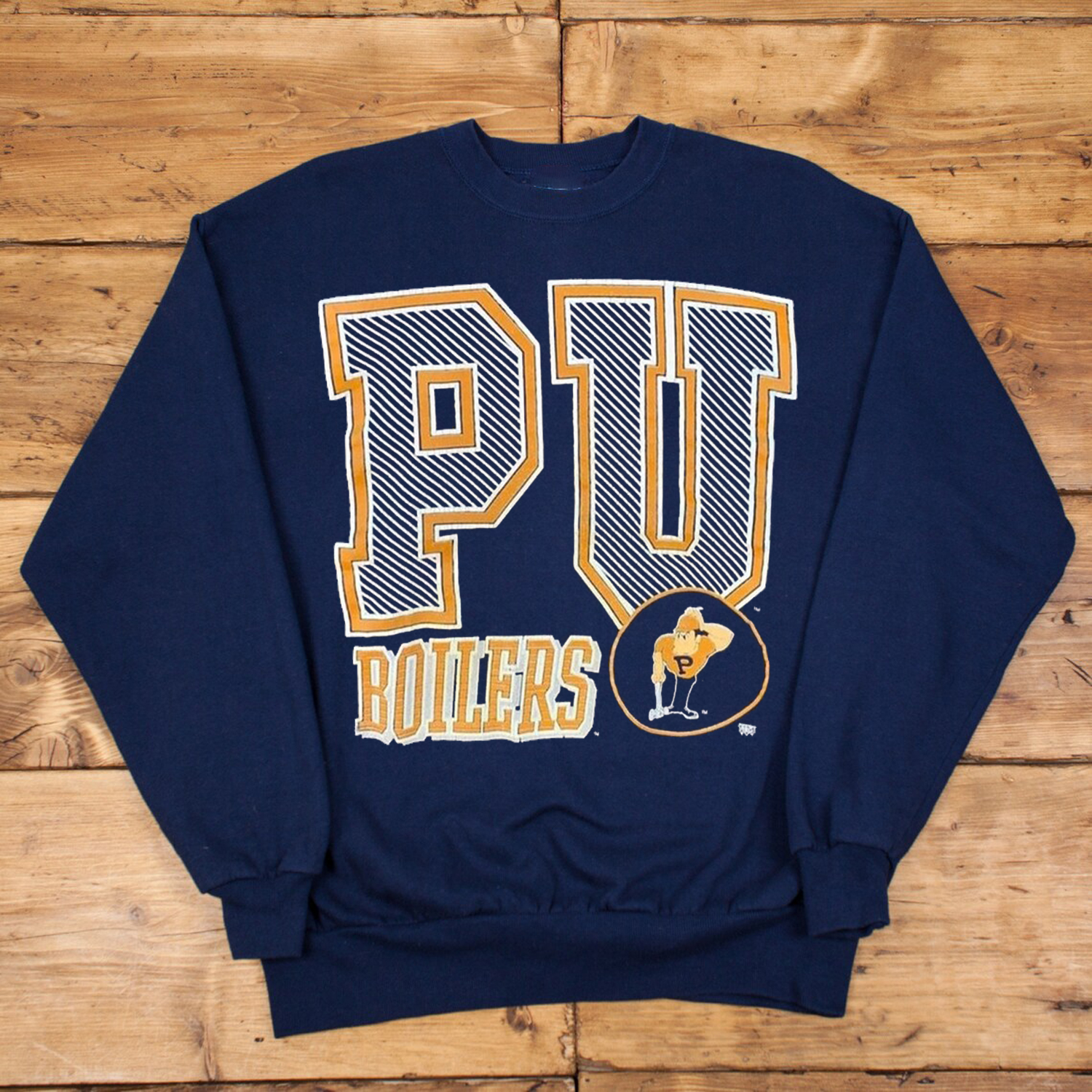 Vintage 90s Purdue Boilers Crewneck Sweatshirt - Ideal for Fans and Alumni